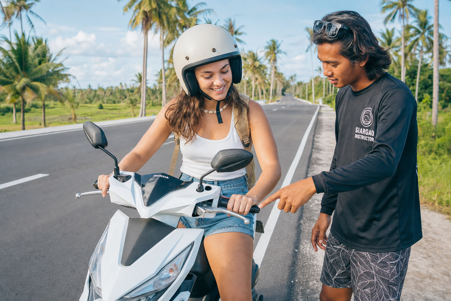 Beginner scooter lesson in Siargao with Palm Riders instructor β scooter rental Siargao Palm Riders Beginner scooter lesson in Siargao with Palm Riders instructor β scooter rental Siargao Palm Riders