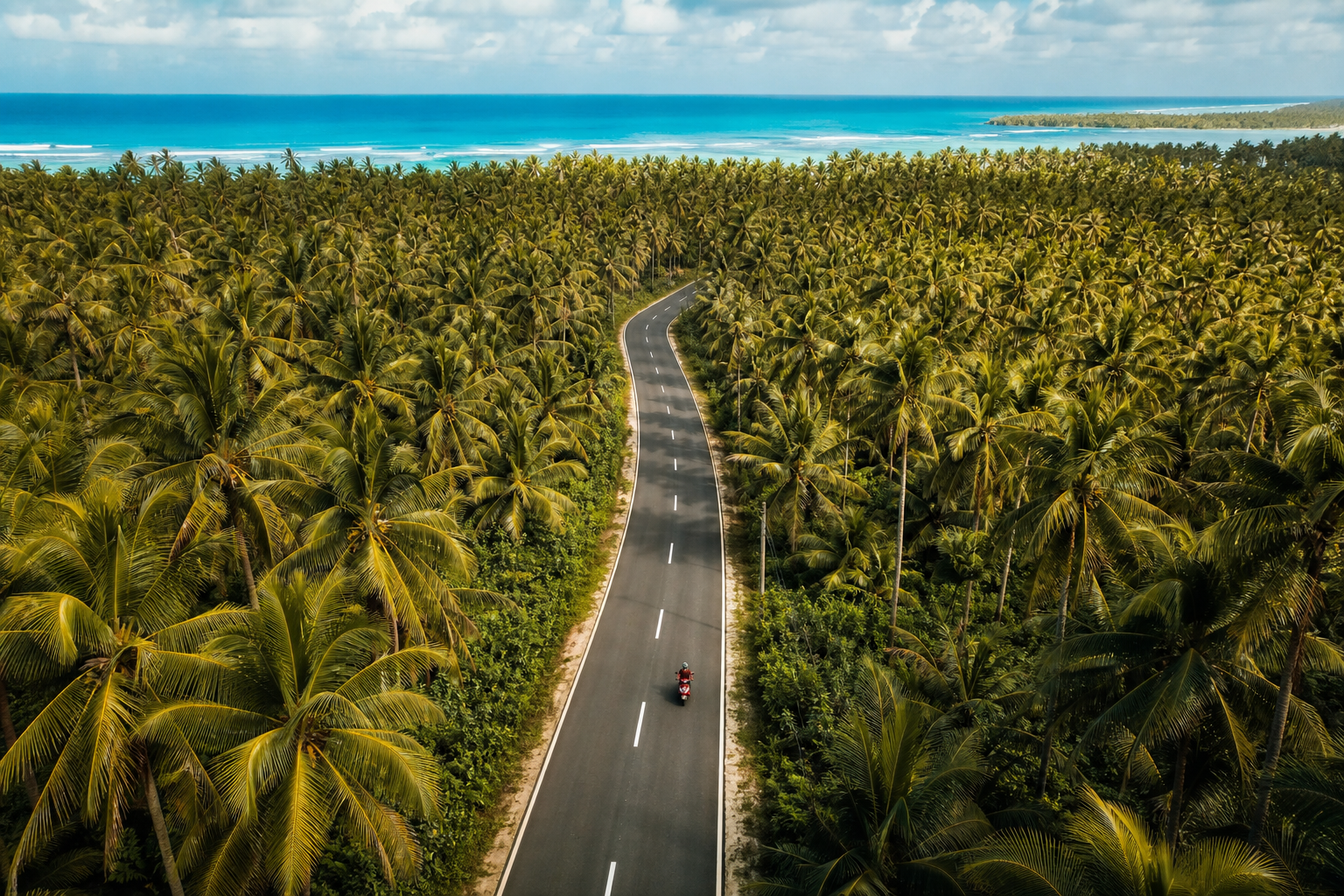 Scenic scooter road trip route through the Siargao coconut palm forest β scooter rental Siargao Palm Riders Scenic scooter road trip route through the Siargao coconut palm forest β scooter rental Siargao Palm Riders
